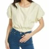 women ASTR the Label Perfect Oasis Linen-Blend Top