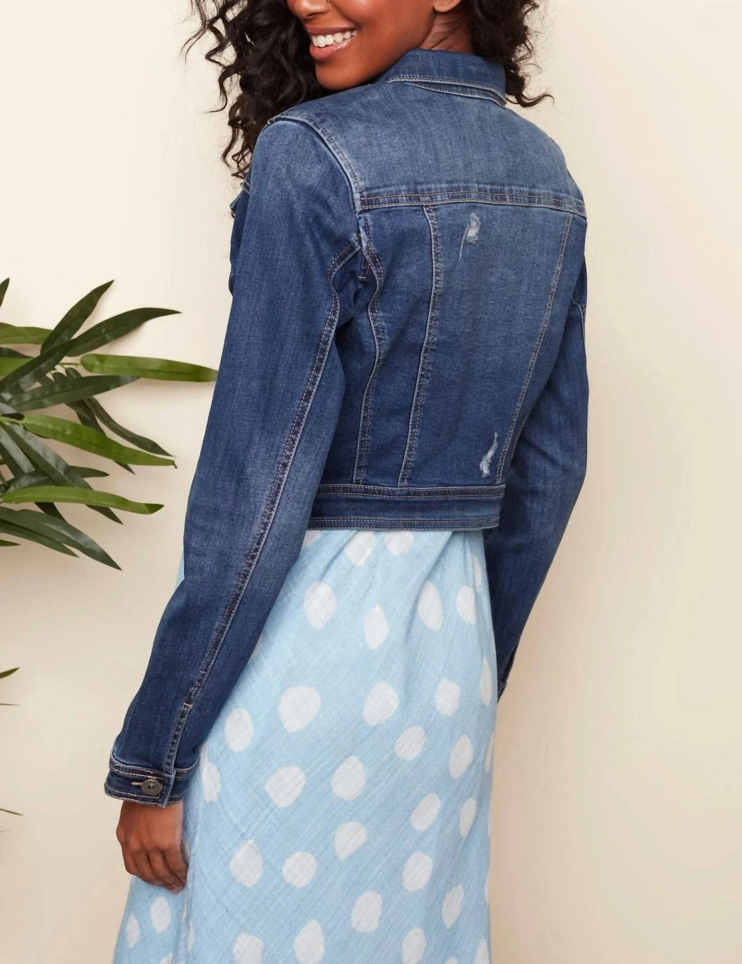 Charlie B women Stretch Jean Jacket In Denim