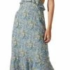 Astr women Wildflower Midi Dress in Blue Multi Floral