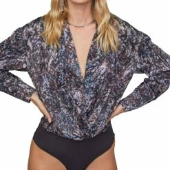 Astr women Yvette Bodysuit in Abstract