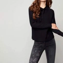 Charlie B women Ottoman Sweater in Black