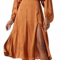 Astr women Marin Dress in Amber
