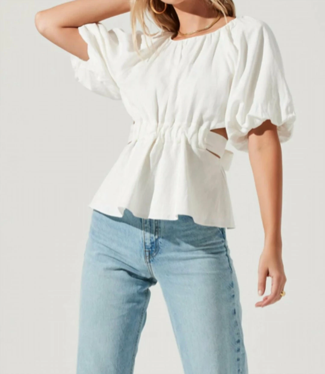 Astr women Vendetta Top in White - Image 2