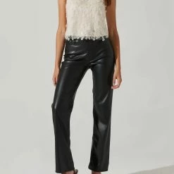 Astr women Luxoria Flower Sequin Top in Ivory