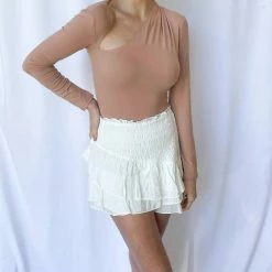 Astr women Della Bodysuit in Blush