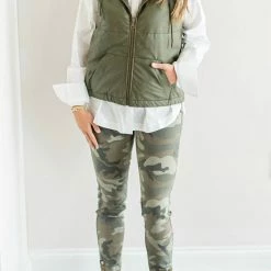 Charlie B women Camo Pull On Jean in Multi