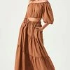 Astr women Balboa Skirt in Brown