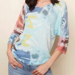 Charlie B women Dolman Sleeve Sweater in Emerald