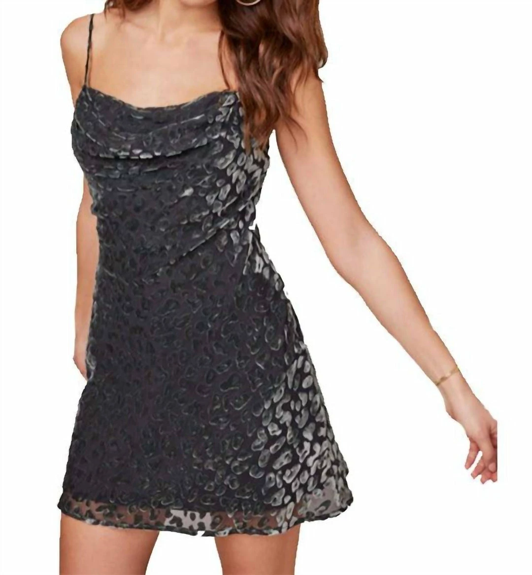 Astr women Gabi Leopard Dress in Animal Print