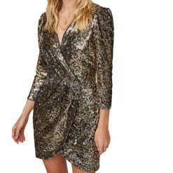 Astr women Selene Dress in Animal Print