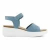 ECCO WOMEN'S FLOWT WEDGE CORK SANDAL