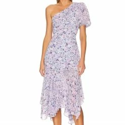 Astr women One Shoulder Santorini Dress in Blooming