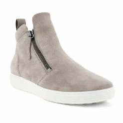 Ecco Women'S Soft 7 Zip Bootie in Warm Grey