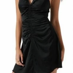 Astr women Peony Mini Dress in Black