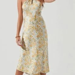 Astr women Sandrine in Cream Yellow Floral