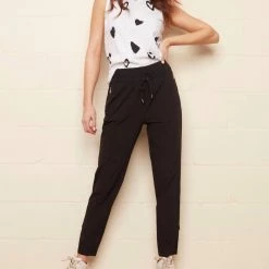 Charlie B women Techno Pant in Black