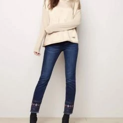 Charlie B women Satin Jersey Knit Top - C1324Pk-416B in Chestnut